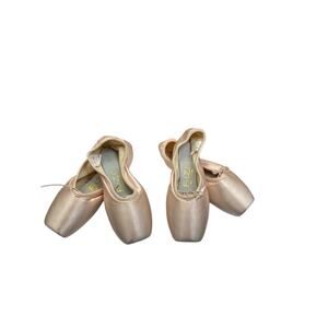 Fuzi Shank 36 C Ballet Pointe Shoes Pink 2 Set